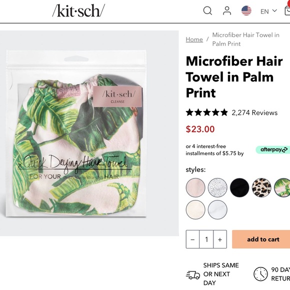 Kit.sch towel scrunchies and headband, hand gloves mask shower set - Picture 4 of 15